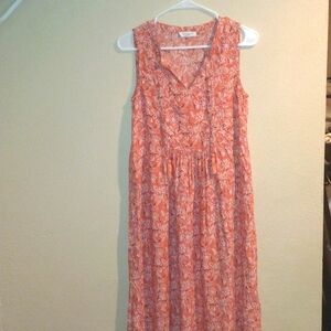 Floral Maxi Boho Beach Lunch Lounge Dress XS